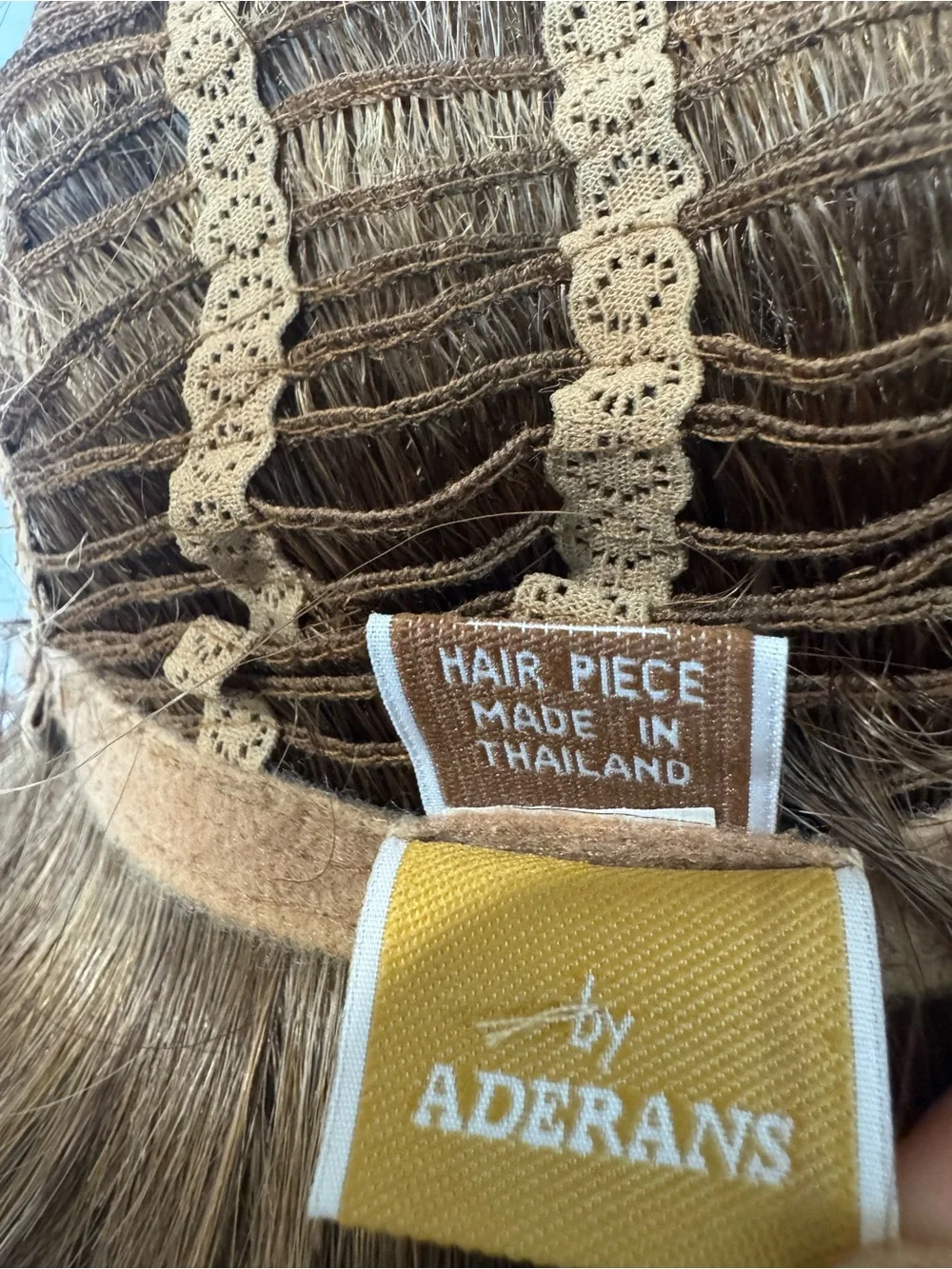 Aderans Noriko Collection Brown Short Bob Wig with Bangs Hair Piece Made in Thai